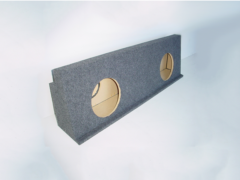 Load image into Gallery viewer, 2001-2007 Chevy Crew Cab HD Behind the Seat Sub Box 2x12" Carpeted