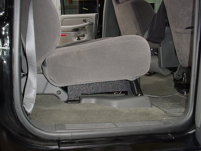 Load image into Gallery viewer, 2001-2007 Chevy Crew Cab Non-HD 2X 10" Down Fire Sub Box Carpeted