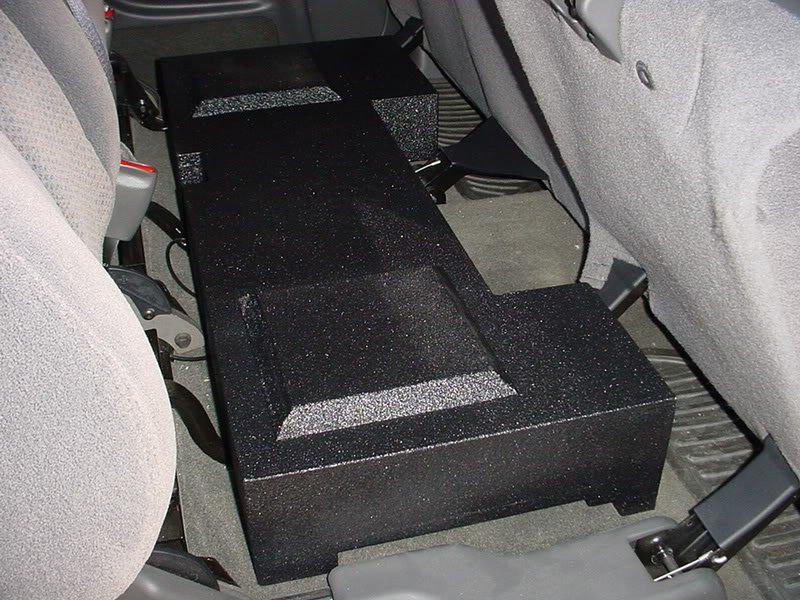 Load image into Gallery viewer, 2001-2007 Chevy Crew Cab Non-HD 2X 10" Down Fire Sub Box Carpeted