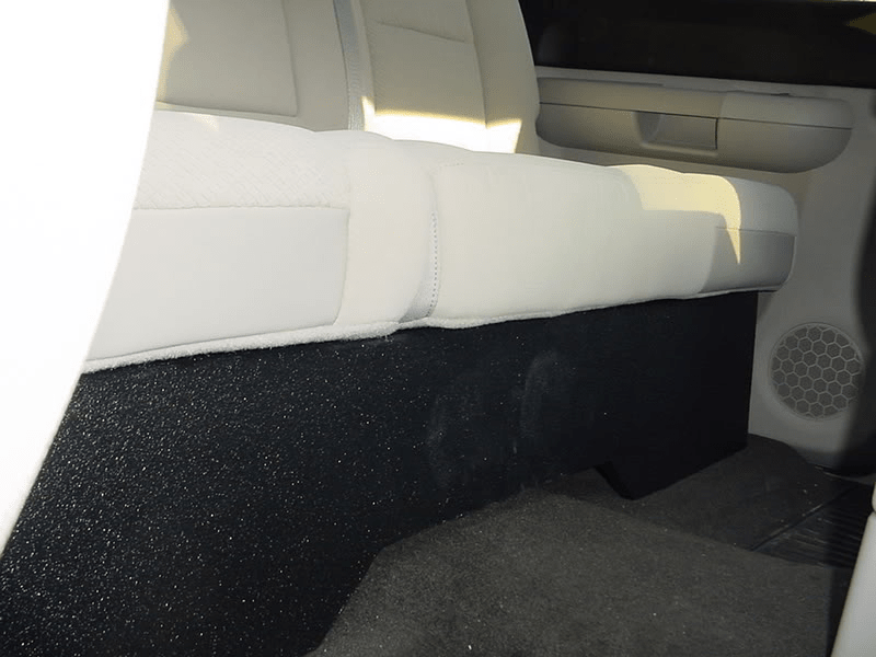 Load image into Gallery viewer, 2008 and up Chevy/Gmc Crew Cab New Body Subwoofer Box 2X10 Carpeted