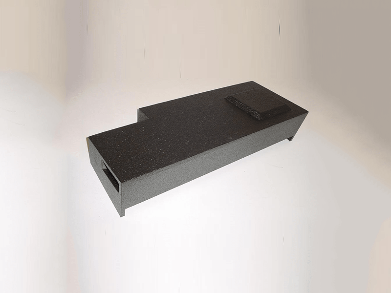 Load image into Gallery viewer, 2014 & UP Chevy Crew Cab Single Ported Pro-Carpeted Subwoofer Box 1X10