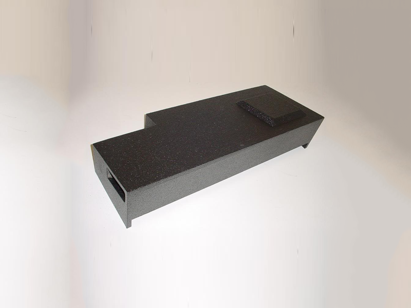 Load image into Gallery viewer, 2014 & UP Chevy Crew Cab Single Ported Pro-Poly Subwoofer Box 1X10
