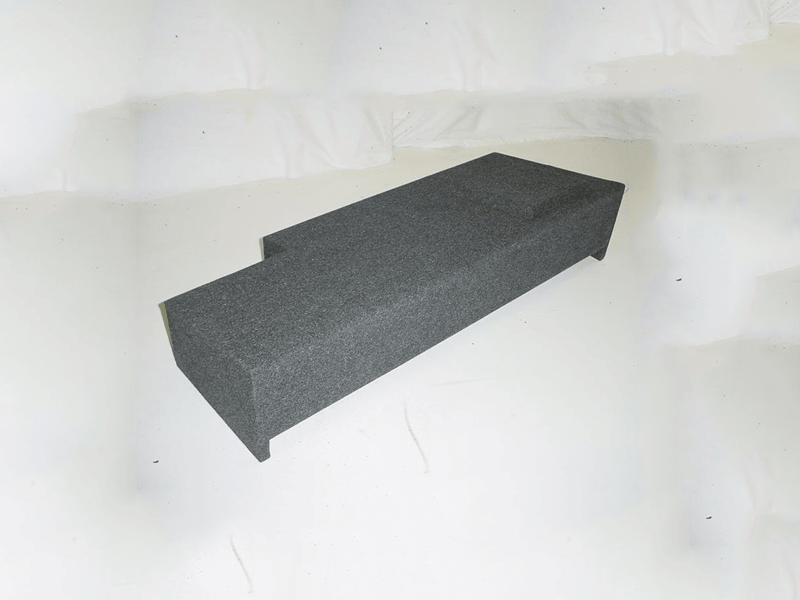 Load image into Gallery viewer, 2014 & UP Chevy Crew Cab Single Sub Box Subwoofer Box 1X10 Carpeted