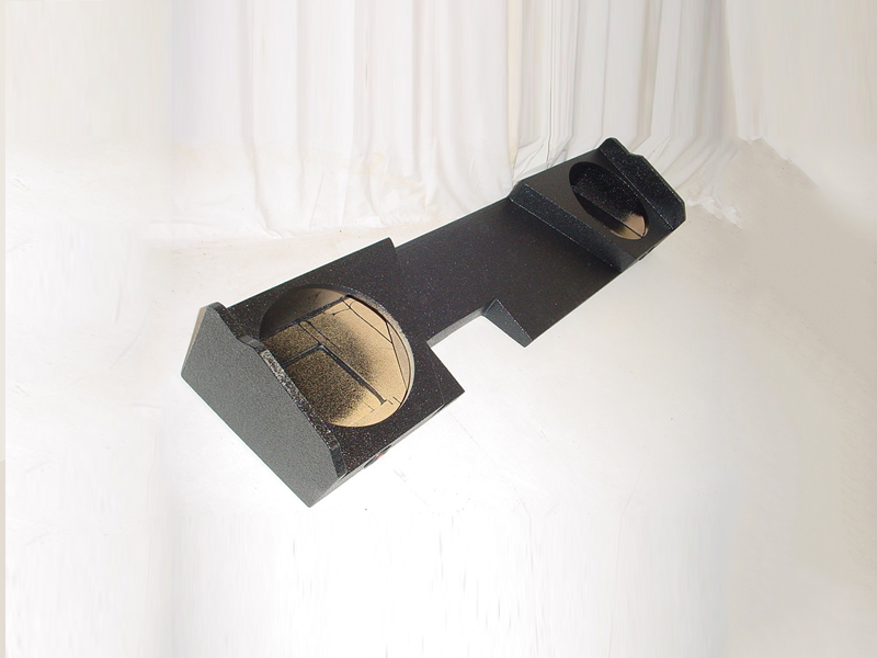 Load image into Gallery viewer, 2014 and Up Chevy Double Cab Ported Sub Box 2X10" Poly