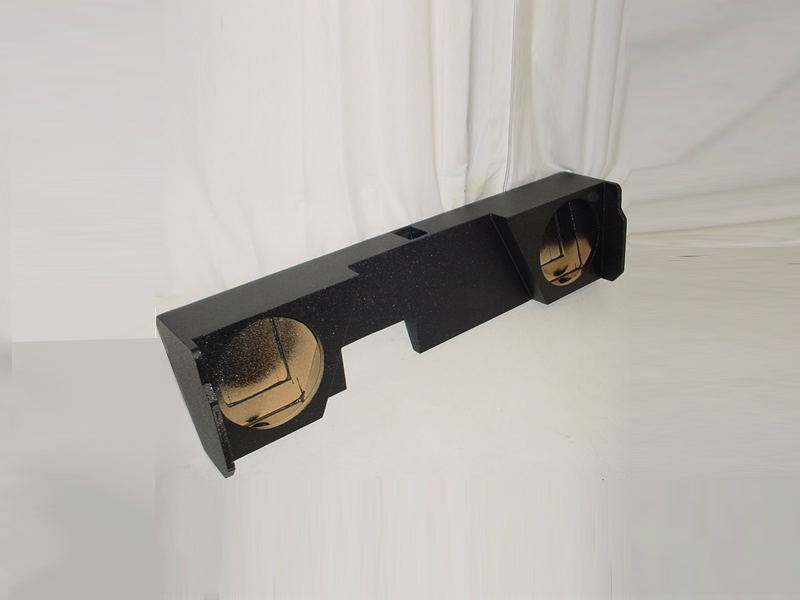 Load image into Gallery viewer, 2014 and Up Chevy Double Cab Ported Sub Box 2X10" Poly