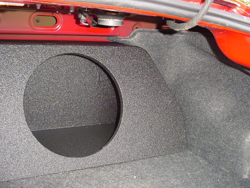 Load image into Gallery viewer, 2010-2012 Dual 12" Chevy Camaro Carpeted Trunk Sub Box