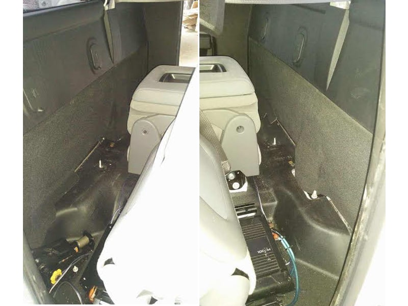 Load image into Gallery viewer, 2014 Up Chevy Silverado Single cab Sub Box 2x10 Carpeted