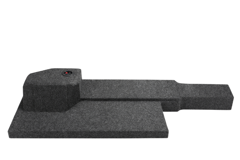 Load image into Gallery viewer, 2009 up Dodge Quad Cab Single 10" ported Sub Box Carpeted