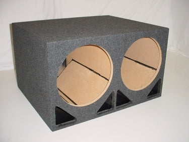 Load image into Gallery viewer, 2 15'' Double Ported Subwoofer Box Carpeted Sub box