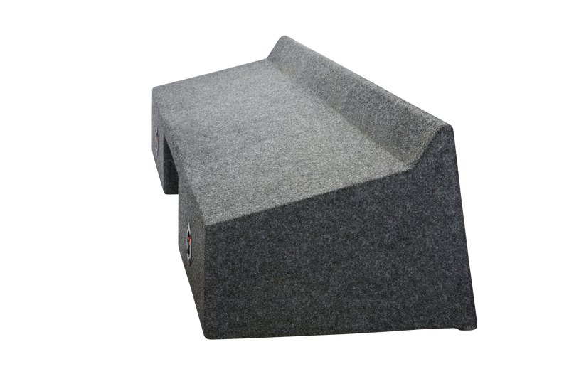 Load image into Gallery viewer, 99-2006 Chevy Extended Cab 2-12'' Front Fire subwoofer box Carpeted