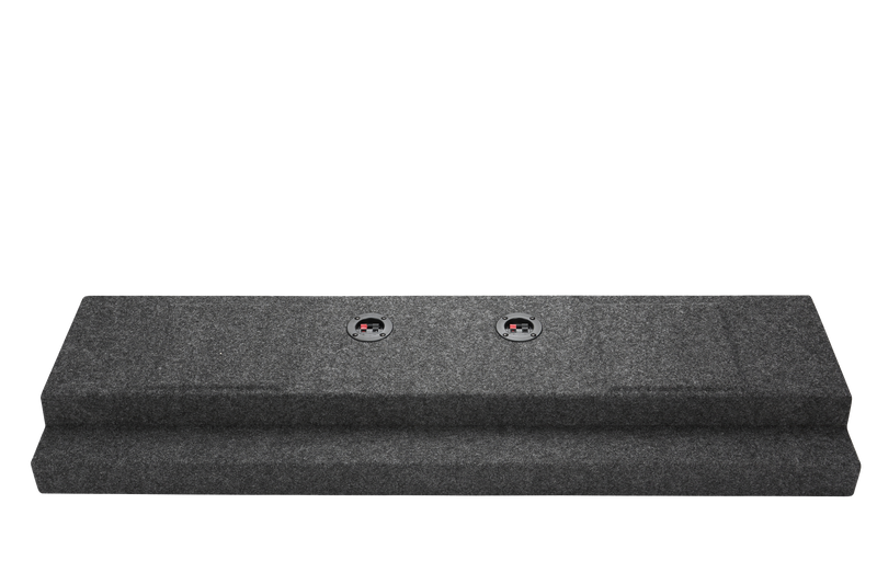 Load image into Gallery viewer, 2001-2007 Chevy Crew Cab HD Behind the Seat Sub Box 2x12" Carpeted