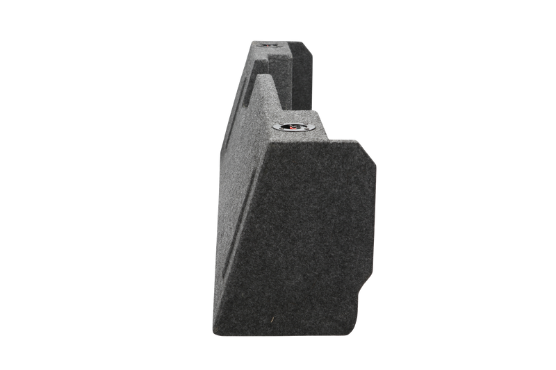 Load image into Gallery viewer, 2014 and Up Chevy Double Cab Pro-Carpeted Subwoofer Box Sub Box 2X10