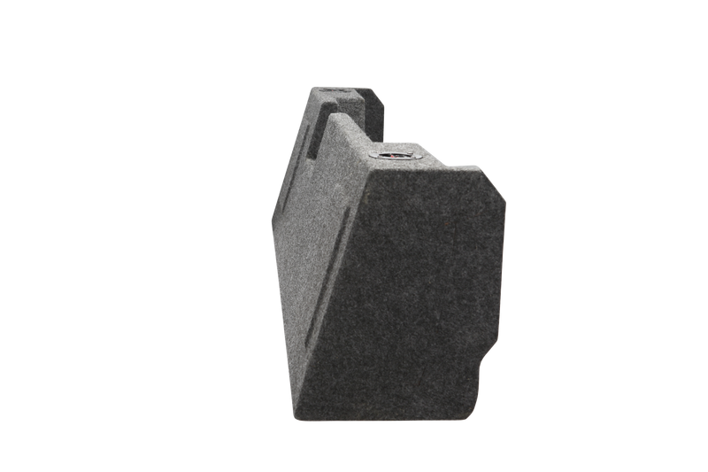 Load image into Gallery viewer, 2014 and Up Chevy Double Cab Pro-Carpeted Subwoofer Box Sub Box 2X12