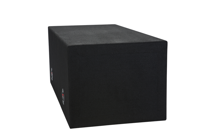 Load image into Gallery viewer, 2 x 12" Carpeted Slot Ported Sub Box