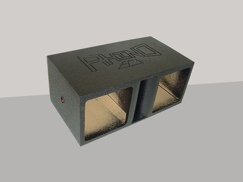 Load image into Gallery viewer, Horn Ported Square Hole Dual 15'' Sub woofer Box Poly