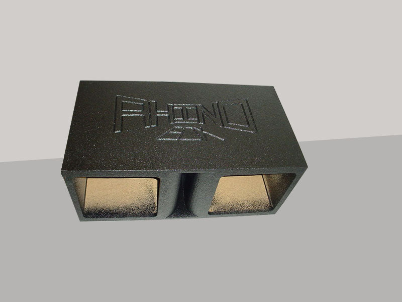 Load image into Gallery viewer, Horn Ported Square Hole Dual 15'' Sub woofer Box Poly