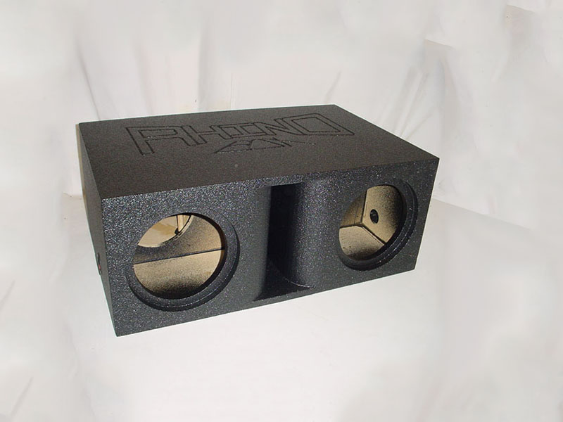Horn Ported 2-10'' or 12'' Super Bass Pro-Poly Subwoofer Box | Rhino Bass Box